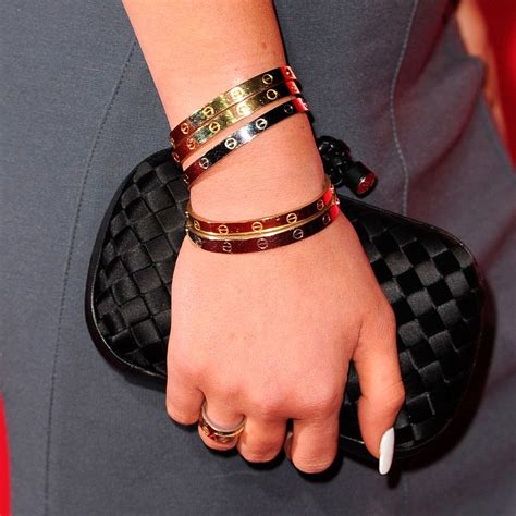 cartier bracelet celebrity|celebrities with cartier love bracelet.